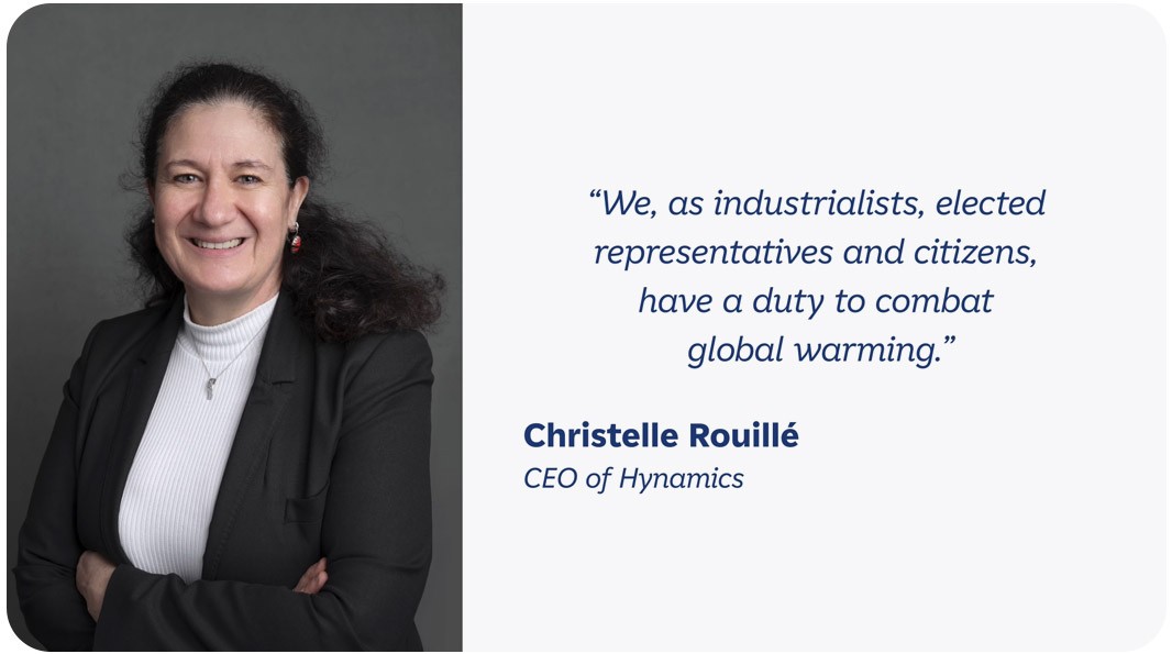 Quote by Christelle Rouillé, CEO of Hynamics